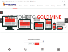 Tablet Screenshot of goldmineinfotech.com